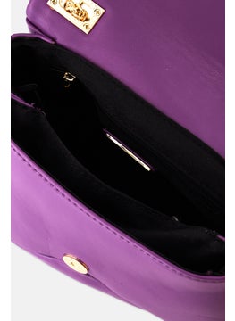 Women Textured Cross Body Bag 21 L x 14 H x 7 W cm, Purple - pzsku/Z53728148DB71A8C3B49CZ/45/_/1737643041/dd8930ee-a1a1-40c6-987b-6843a90d043f