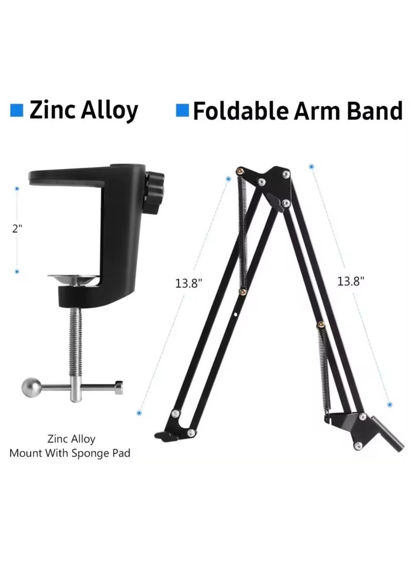 Legendary Live Broadcast Microphone, Set Condenser Computer Audio/KTV 3.5mm Wired Sound Recording Condenser Microphone MIC V8 Sound Card with KIT - Image 5