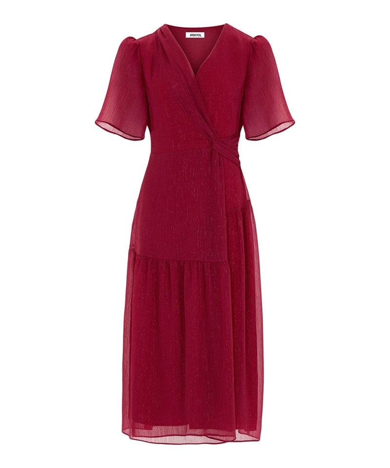 Ipekyol Gathered Wrap Front Dress - Image 5