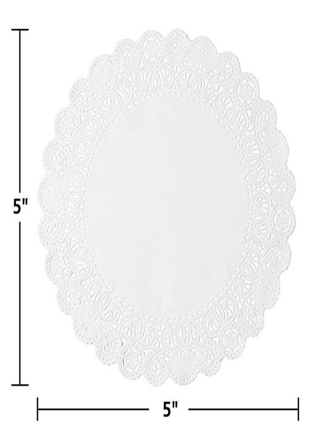 Hoffmaster 500531 French Lace Doily, 5" Diameter (Case of 1000) - Image 2