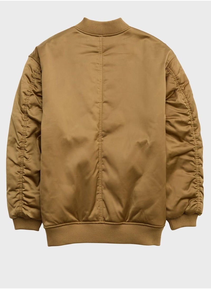 Aerie - Pocket Detailed Satin Jacket - Image 1