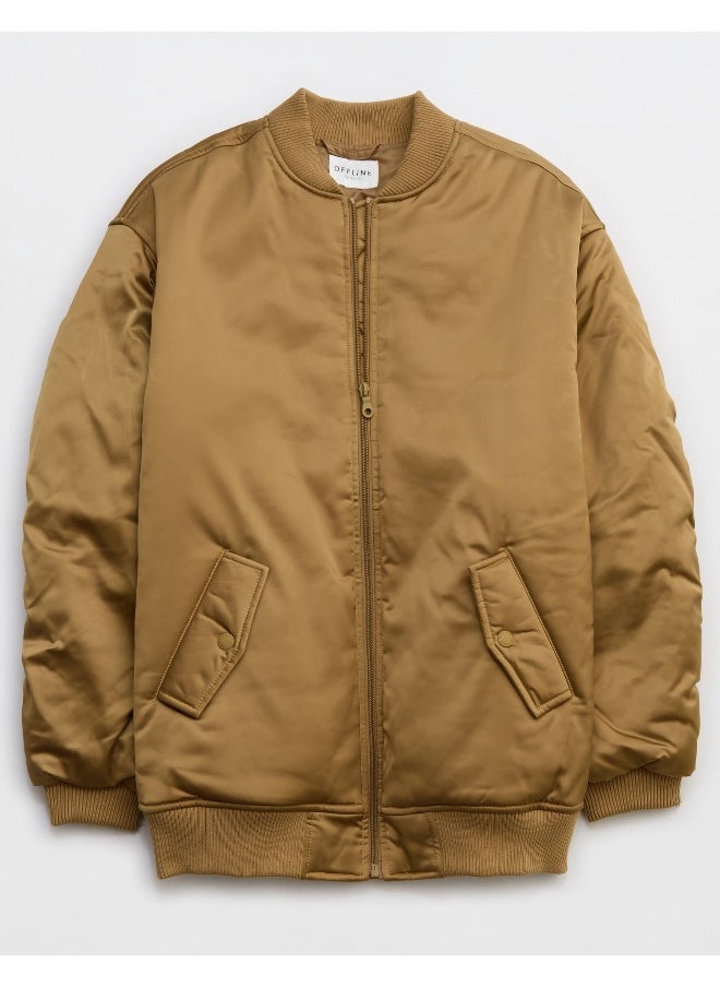 Aerie - Pocket Detailed Satin Jacket - Image 1