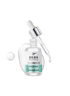 IT COSMETICS IT Cosmetics Bye Bye Pores 10% Glycolic Acid Face Serum - Visibly Minimizes Pores In 1 Week & Gently Exfoliates to Help Refine Skin’s Texture - With Hyaluronic Acid for Hydration -1 Fl. Oz  - Image 1
