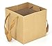 HUAPRINT Brown Paper BagsGift Bags with Handles24 Pack Large Gift Bags8x8x8inch Heavy Duty Grocery Shopping BagWedding Party Favor BagsSquare SizeReusableRetail Business Packaging Bags - Image 1
