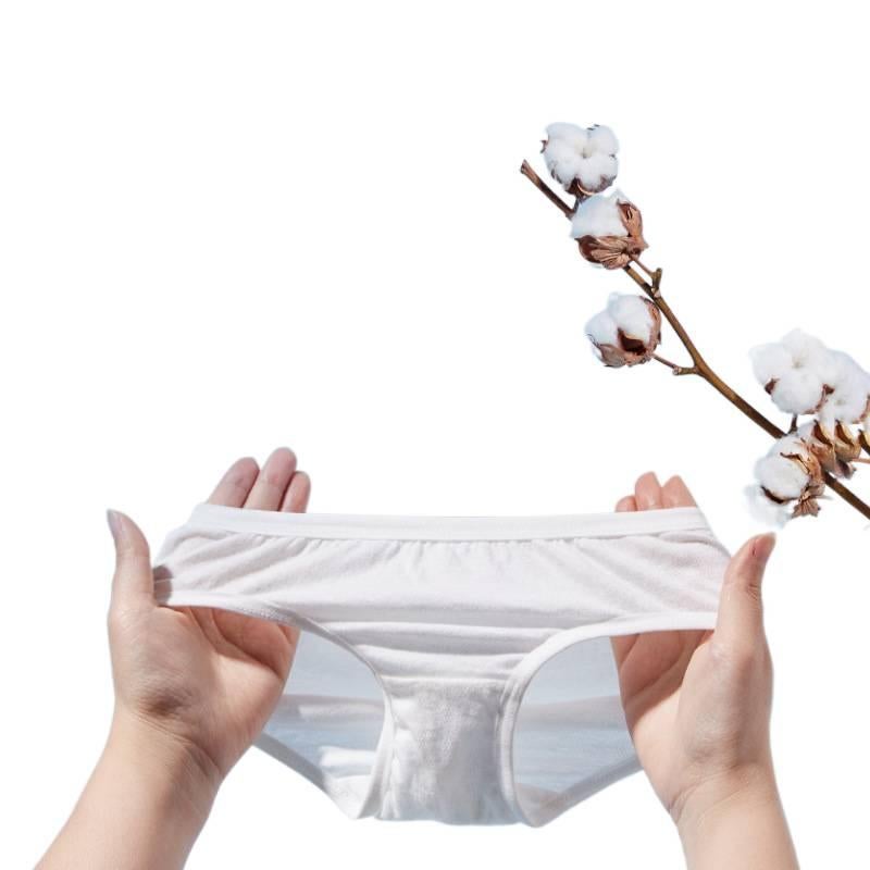 5 Pack Disposable Underwear Women Cotton Sterile No Wash Travel Hotel Size S for 30kg 40kg for Desk Setup - Image 4