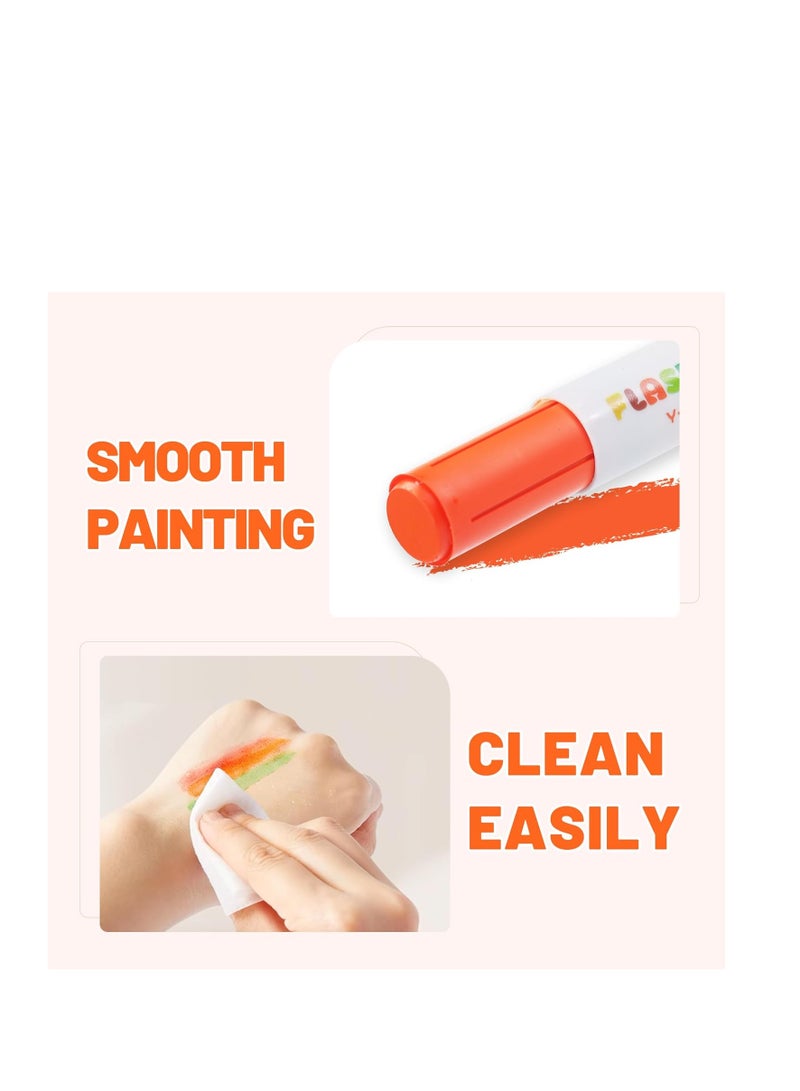 YPLUS Paint Sticks for Kids, 24 Colors Flashdry Tempera Paint Stick for Toddler, Non-toxic Washable Coloring Art Supplies for Ages 2-4 3-5 4-8 - Image 4