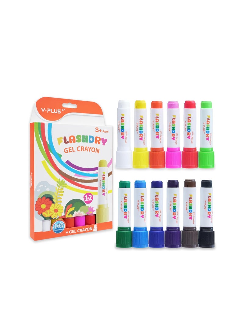 YPLUS Paint Sticks for Kids, 24 Colors Flashdry Tempera Paint Stick for Toddler, Non-toxic Washable Coloring Art Supplies for Ages 2-4 3-5 4-8 - Image 2