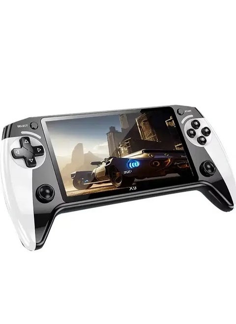 X9 Handheld Game Console – 5.5 Inch HD Display, 1500mAh Rechargeable Battery, Portable Retro Gaming System, Multifunctional Features for Classic Games, Perfect for On-the-Go Entertainment
