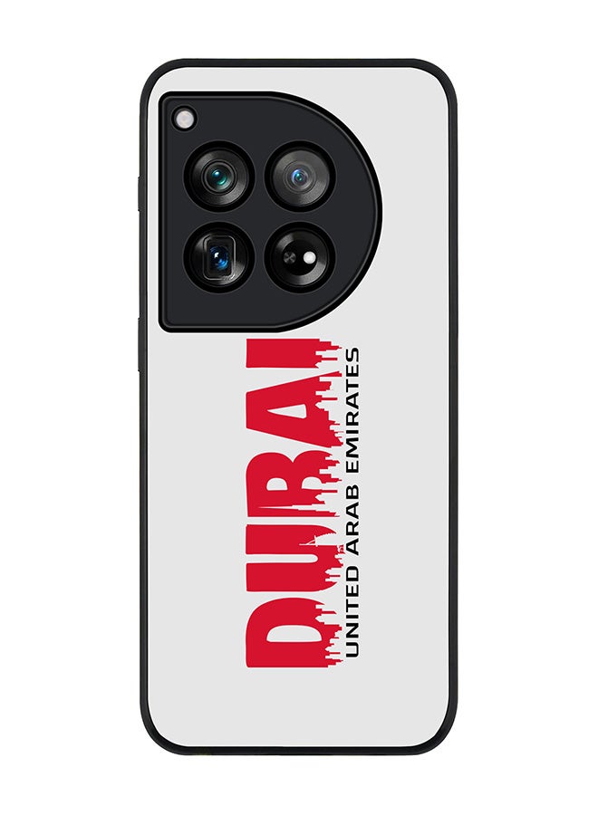 Stylizedd Rugged Black Edge Case for OnePlus 12, Slim fit Soft Case Flexible Rubber Edges Anti Drop TPU Gel Thin Cover -  Dubai Horizon - Image 1