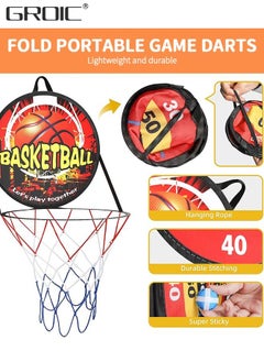 GROIC Dart Board for Kids, Basketball Hoop for Kids Toddlers, Sports & Outdoor Play Toys for Kids,Outdoor Games for Kids  - Image 2