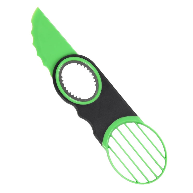 Ebecuoa Egg Slicers Avocado 3-in-1 Avocado Slicer Tool - Stainless Steel Peeler, avocados Pit Remover & Fruit Scooper - Safe Ergonomic Avocado Saver with Non-Slip Grip - Image 1