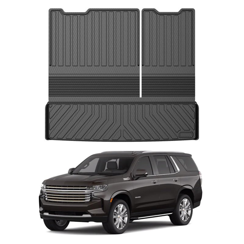 Mixsuper Cargo Liner for Tahoe 20152020 Trunk Mat for Tahoe Accessories All Weather Cargo Mat Rear Trunk Liner Black