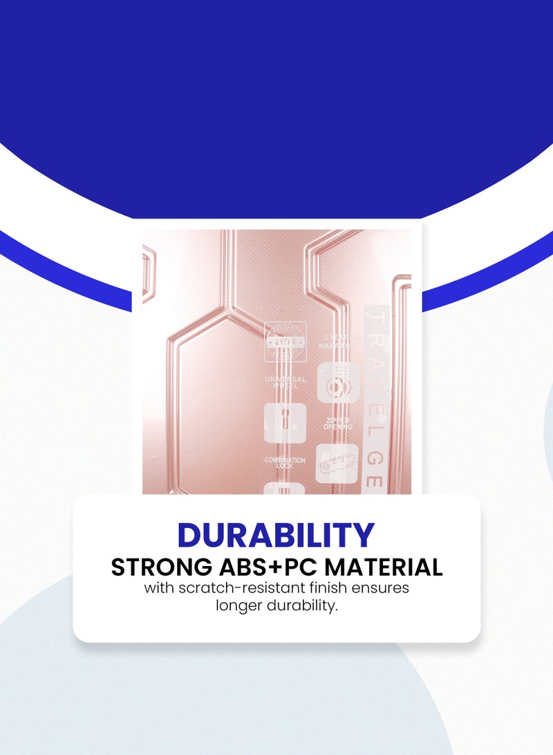 Stargold Trolley Luggage Set of 3 PCS TPC Hard Side Spinner Wheels with TSA Lock - Image 5