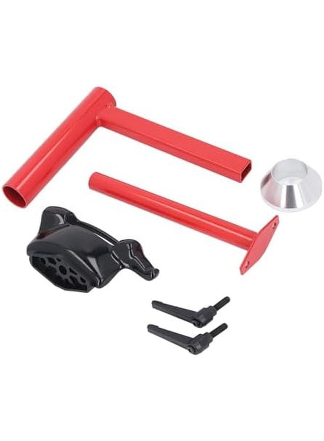 طقم مغير الإطارات اليدوي من الفولاذ الكربوني مع رأس البط و6 ملحقات للميكانيكيين وأعمال DIY - Image 3