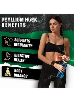 BMVINVOL BMVINVOL Psyllium Husk Fiber Supplement with Fenugreek, Apple Cider Vinegar, Turmeric, Ginger, Black Pepper- Digestion Health Support - 240 Capsules  - Image 5