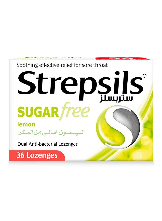 Strepsils حلوى الليمون الخالية من السكر - 36 قرص - Image 1