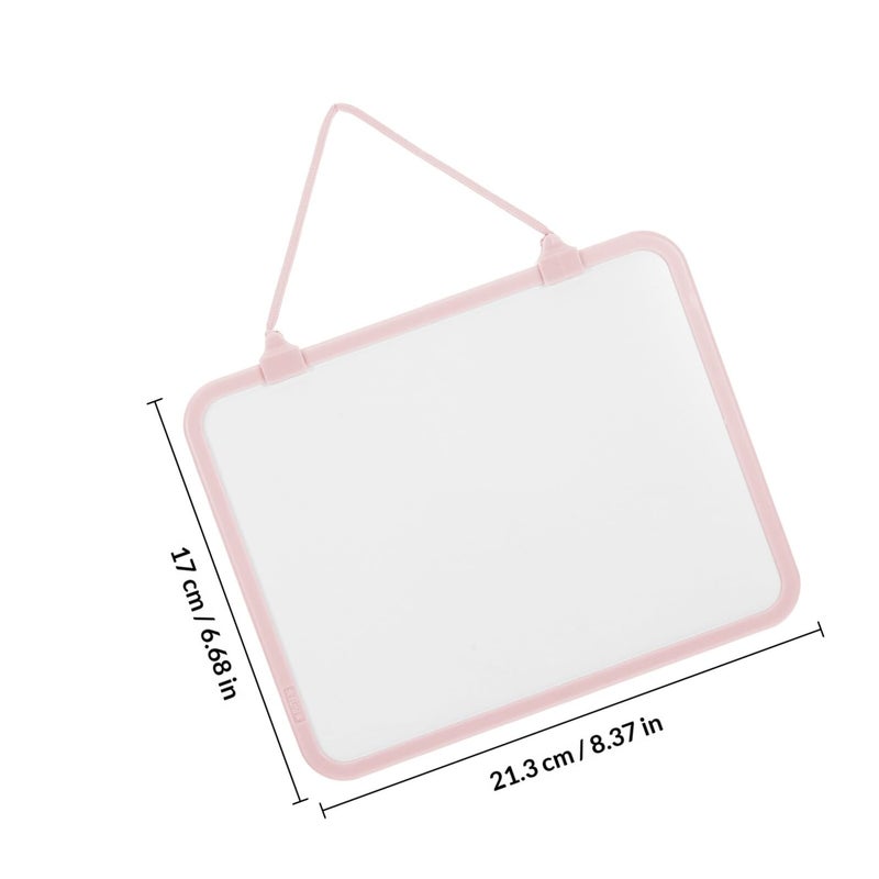 Double Sided Dry Erase Board 17x21cm Small Hanging Whiteboard With Detachable Rope For Home And Office - Image 3