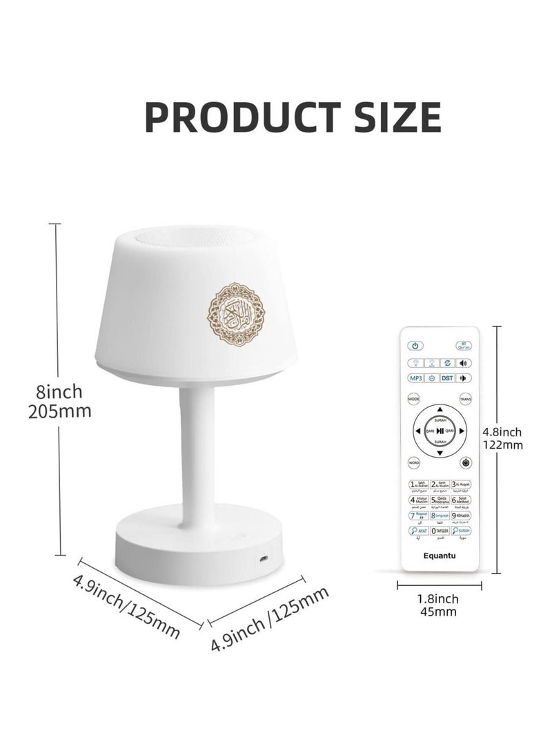 7 Colors LED Touch Quran Speaker Table Lamp 8GB with 16 Reciters Plus,16 Translations (SQ-917) - Image 4
