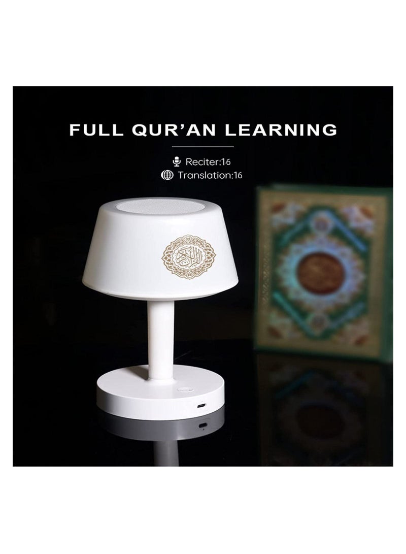 7 Colors LED Touch Quran Speaker Table Lamp 8GB with 16 Reciters Plus,16 Translations (SQ-917) - Image 2