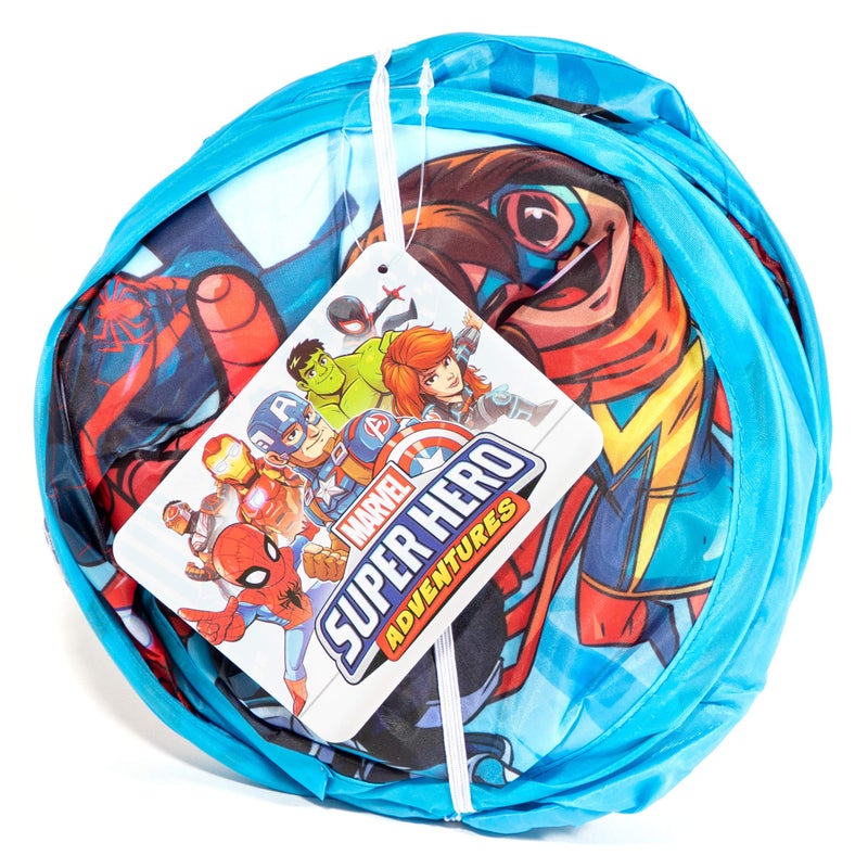 Jay Franco Marvel Super Hero Adventures Pop Up Hamper - Mesh Laundry Basket/Bag with Durable Handles - Features Spiderman, Iron Man, Captain America & Thor (Official Marvel Product) - Image 5