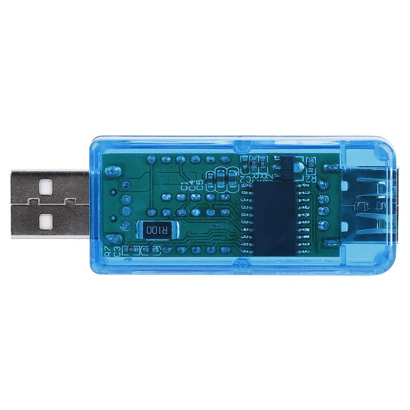 جهاز FTVOGUE لقياس الجهد الكهربائي عبر منفذ USB، هيكل من مادة ABS، يقوم بالكشف الفوري عن الجهد والتيار والطاقة، مصمم بحجم صغير للاستخدام مع بطاريات الهواتف المحمولة وأجهزة الشحن (اللون الأزرق) - Image 2