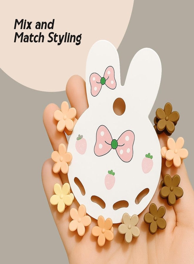 Multibrite Flower Mini Hair Claw Clips | Korean Style Mini Hair Clutcher | Non-Slip & Durable | Strong Hold | Cute Hair Accessories for Daily, Wedding & Party Use for Women & Girls (Pack of 20 Pcs) - Image 2