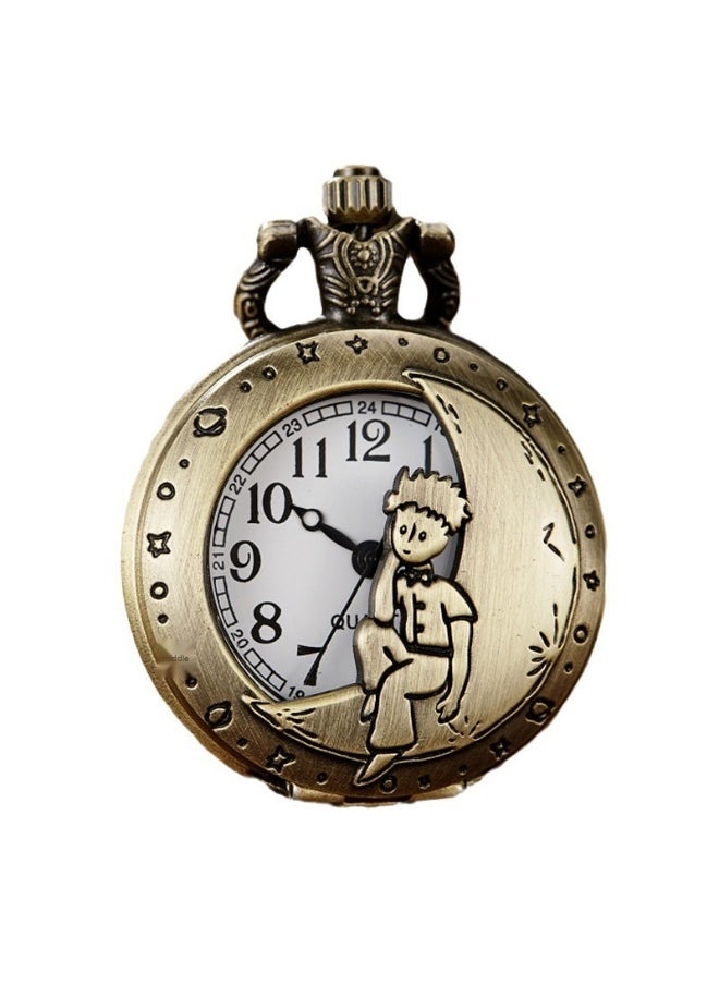 NIBEMINENT Vintage Metal Analog Pocket Watch Unisex Casual Style  - Image 1