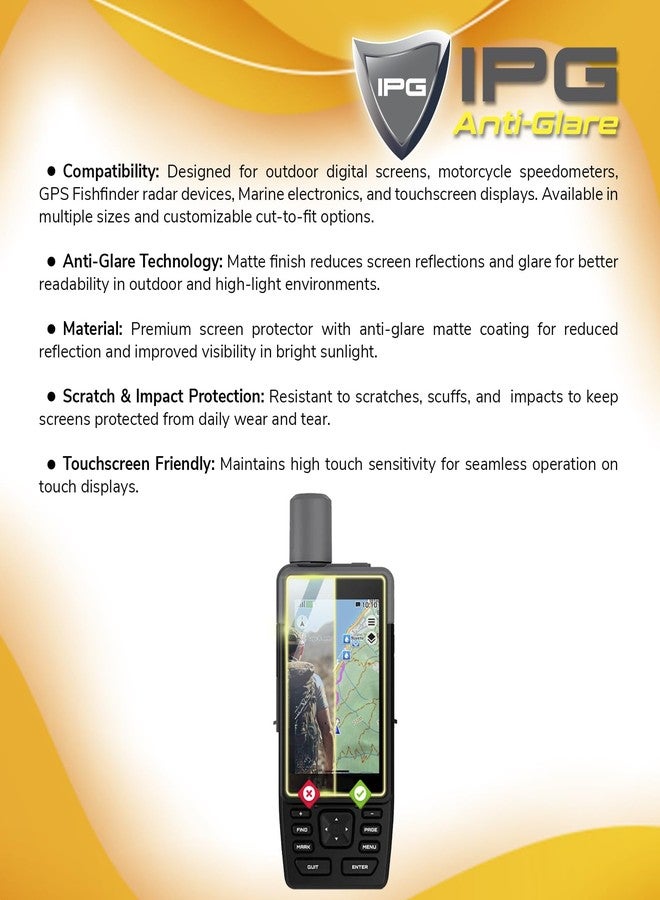 اي بس سي واقي شاشة IPG مضاد للتوهج مصمم خصيصًا لجهاز Garmin Inreach Mini 3-3 Plus (وحدتان)، بلمسة نهائية غير لامعة، مثالي للاستخدام الخارجي لجهاز inRMini3.Ang - Image 4