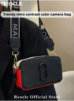 REOCLE Women's Crossbody Bag Shoulder Bag with Adjustable Wide Strap Square Camera Crossbody Purse HandBag Simple Trendy Small Shoulder Bag  - Image 3