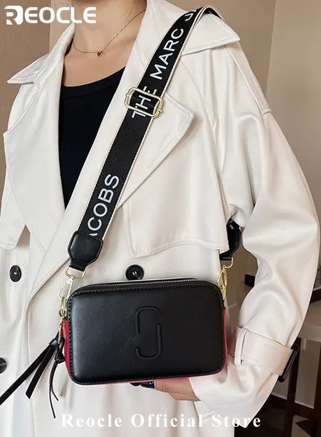 Women's Crossbody Bag  Shoulder Bag with Adjustable Wide Strap Square Camera Crossbody Purse HandBag Simple Trendy Small Shoulder Bag