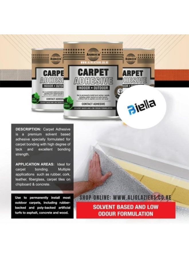 Asmaco Indoor & Outdoor Carpet Adhesive 750ml - Image 2