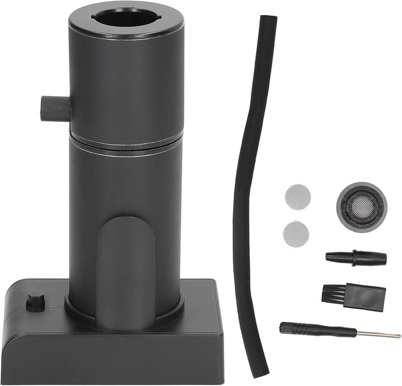 Pilipane Cocktail Smoker Kit Handheld Adjustable Whiskey Smoker Premium Aluminum Zinc Alloy Black - Image 1