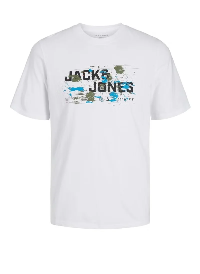 JACK & JONES Jcooutdoor Logo Crew Neck T-Shirt
