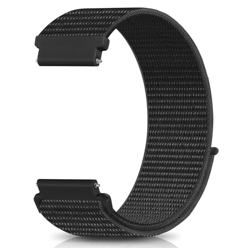 Dirrelo 20mm Nylon Band Compatible with Garmin Vivoactive 5 Watch Bands,Soft Quick Release Strap Breathable for Vivoactive 3/Vivoactive 6/Venu Sq/Sq 2/Sq Music/2 Plus,Approach S50/S40/S44/S70 42mm Women Men - Image 1