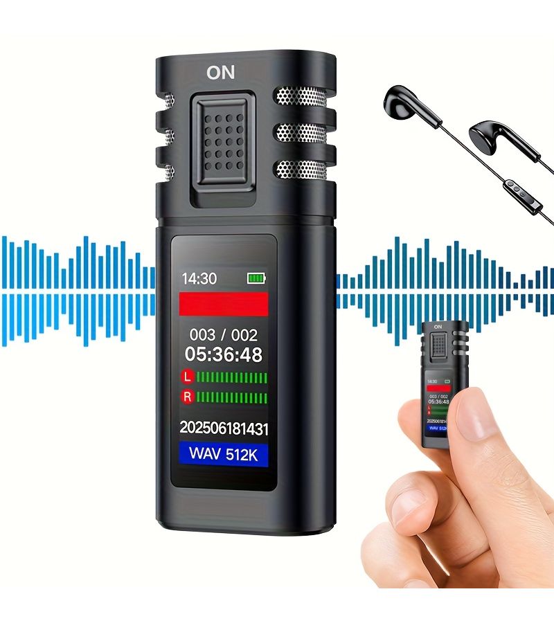 32GB Digital Voice Recorder with Noise Canceling and PC Transfer - Image 5