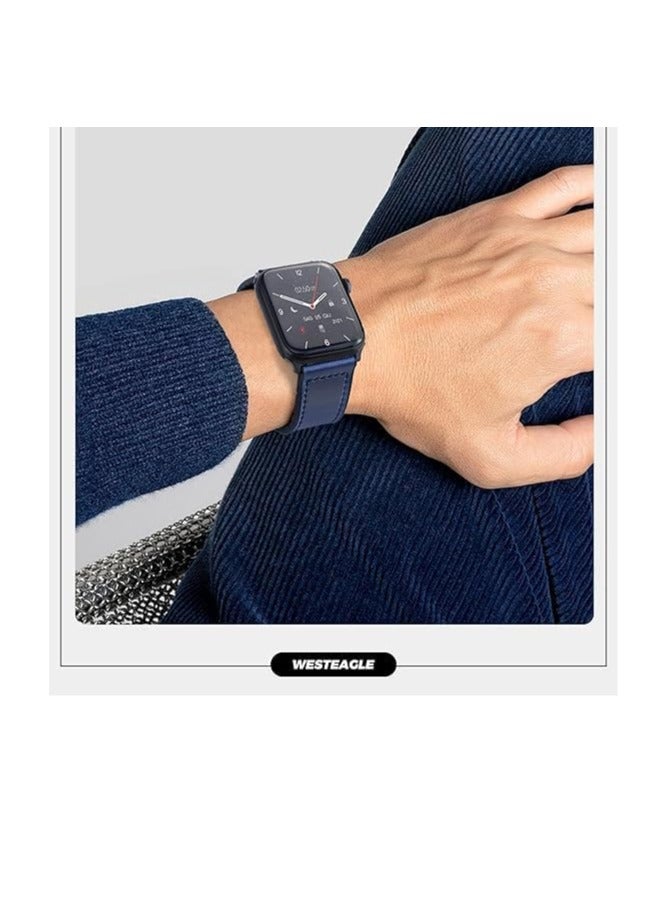 Magnetic Folding Strap Compatible with Apple Watch Ultra 49mm 45mm 44mm 42mm, for iWatch Ultra SE 2 Series 8 7 6 5 4 3 2 1 for Men Women