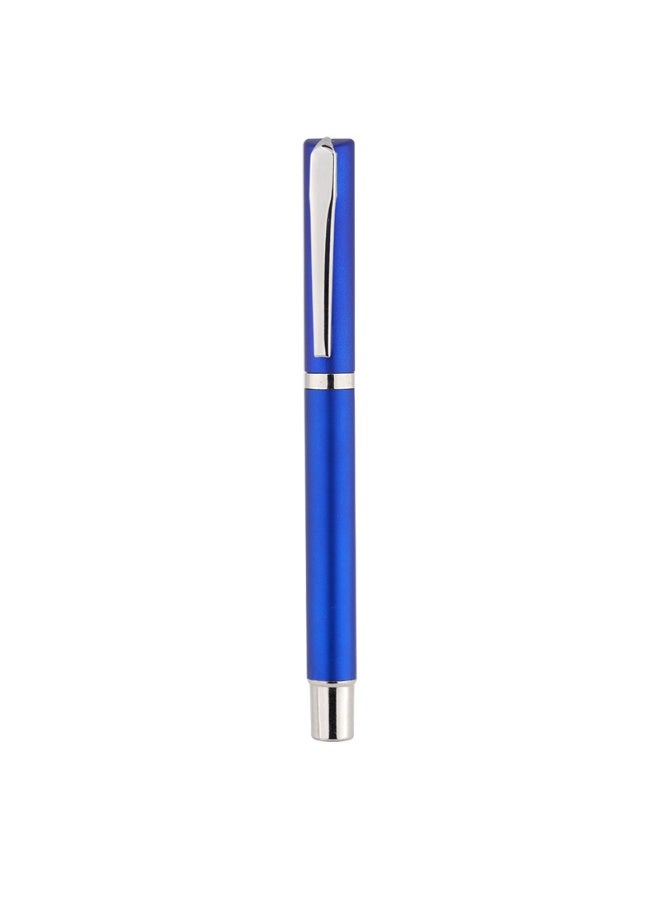 Student ballpoint pen and signature pen, one box set, Luxury Blue/Silver hardware