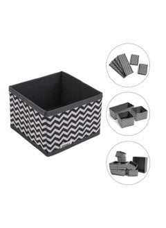 Excefore Foldable Cloth Storage Box, 6 Pcs Closet Dresser Drawer Organizer, Drawer Organizer Clothes, Sundries Storage Box, for Clothes, Socks, Scarves, Ties (Black)  - Image 4