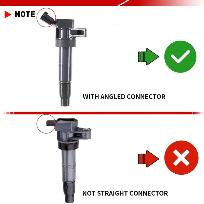 A-Premium Ignition Coil Compatible with Hyundai & Kia Vehicles -2.0L 2.4L 4.6L 5.0L- Sonata 2008-2014, Santa Fe 2010-2012, Tucson 2010-2015, Genesis, Optima, Sorento, Forte, K900, Rondo, Sportage - Image 2