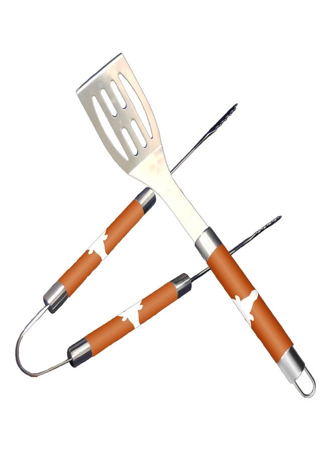 Northwest NCAA Texas Longhorns Unisex-Adult 2-Piece BBQ Utensil Set, One Size, Team Colors - Image 1