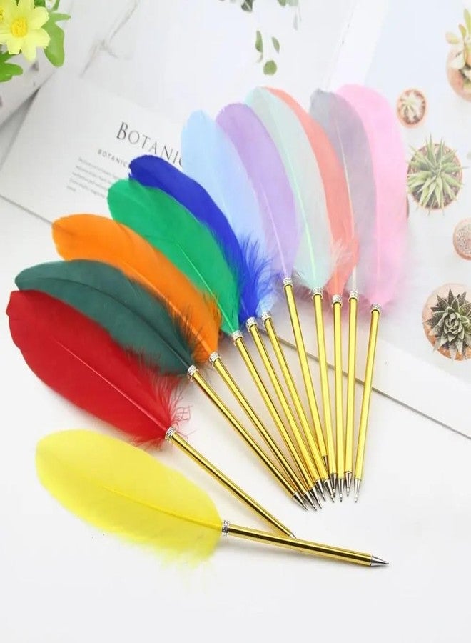 KRYTONE�.Fx Feather Quill Ballpoint Pen Signature Pen for Writing Gift Office School Supplies?Birthday Wedding Gift Pen(Color Will be send as per Availability) - Image 1