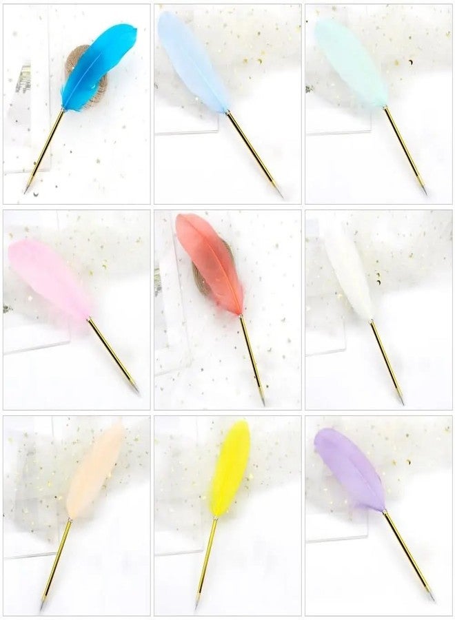 KRYTONE�.Fx Feather Quill Ballpoint Pen Signature Pen for Writing Gift Office School Supplies?Birthday Wedding Gift Pen(Color Will be send as per Availability) - Image 3