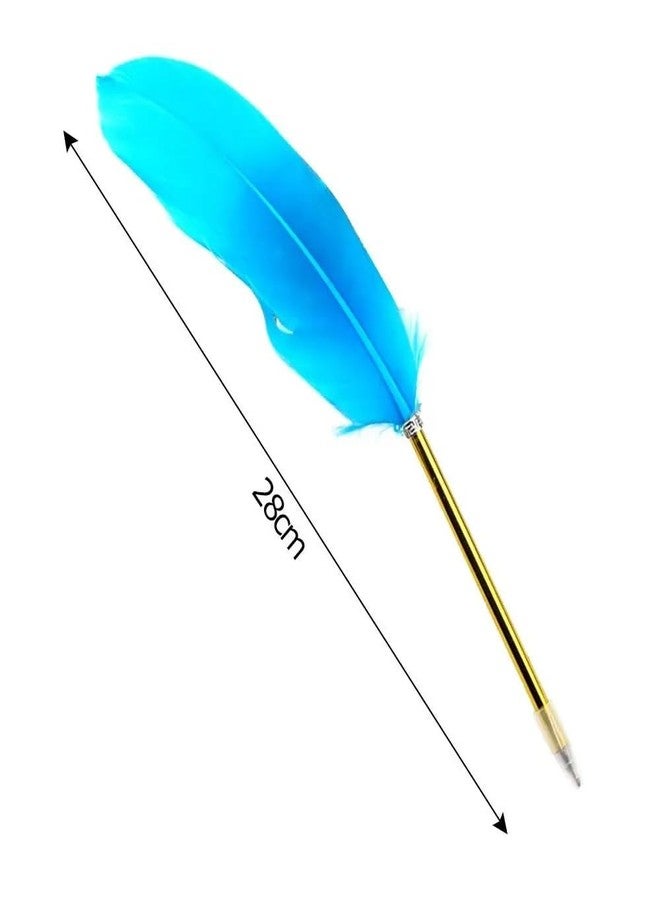 KRYTONE�.Fx Feather Quill Ballpoint Pen Signature Pen for Writing Gift Office School Supplies?Birthday Wedding Gift Pen(Color Will be send as per Availability) - Image 2