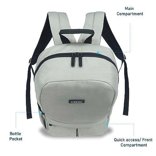 Carriall Arc casual laptop backpack for men and women I fits 15.6” laptop I 17 Litres Polyester backpack I School Bag/college Bag/Office Bag. - Image 4