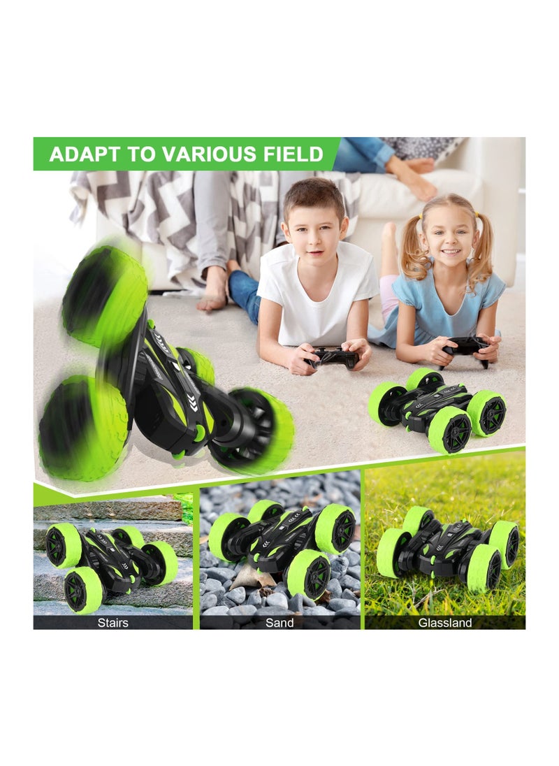 SYOSI Remote Control Car RC Cars Stunt Car Toy 4WD 2.4Ghz Double Sided 360 Degree Rotating with Headlights Excellent gift on occasions  - Image 3