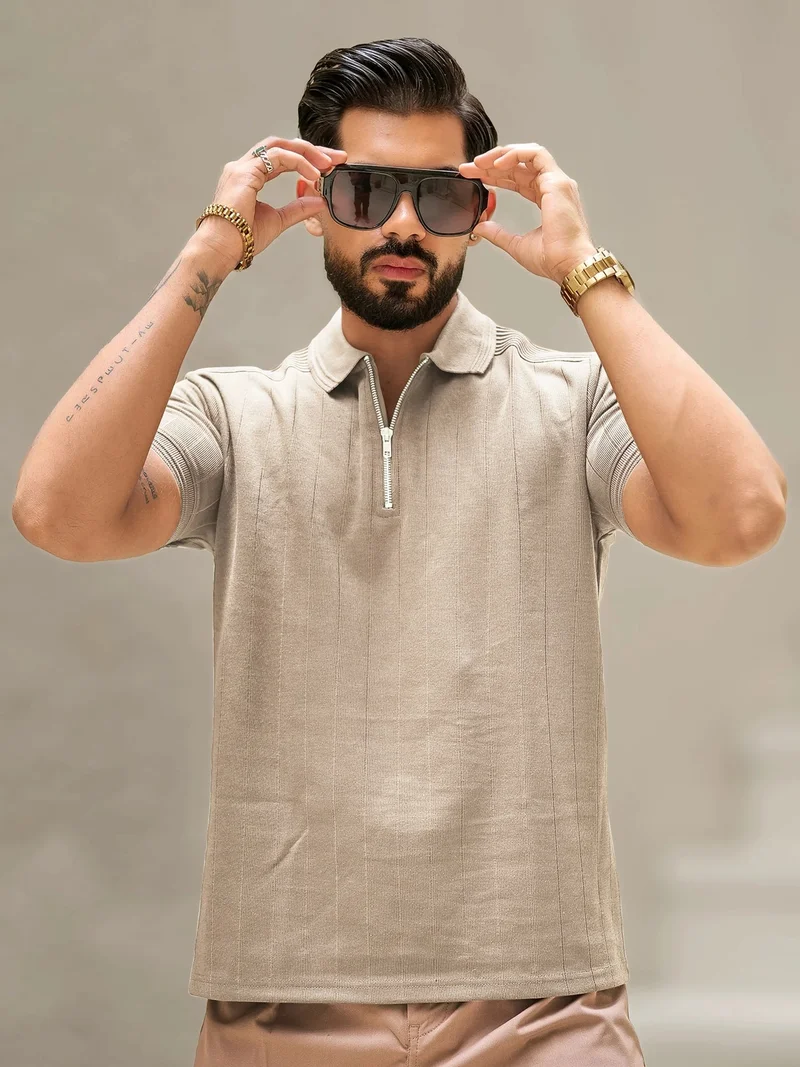 Maniac  Maniac Mens aop printed and embroidery round neck half sleeve hunter green cotton tshirt for Men | Best Price UAE