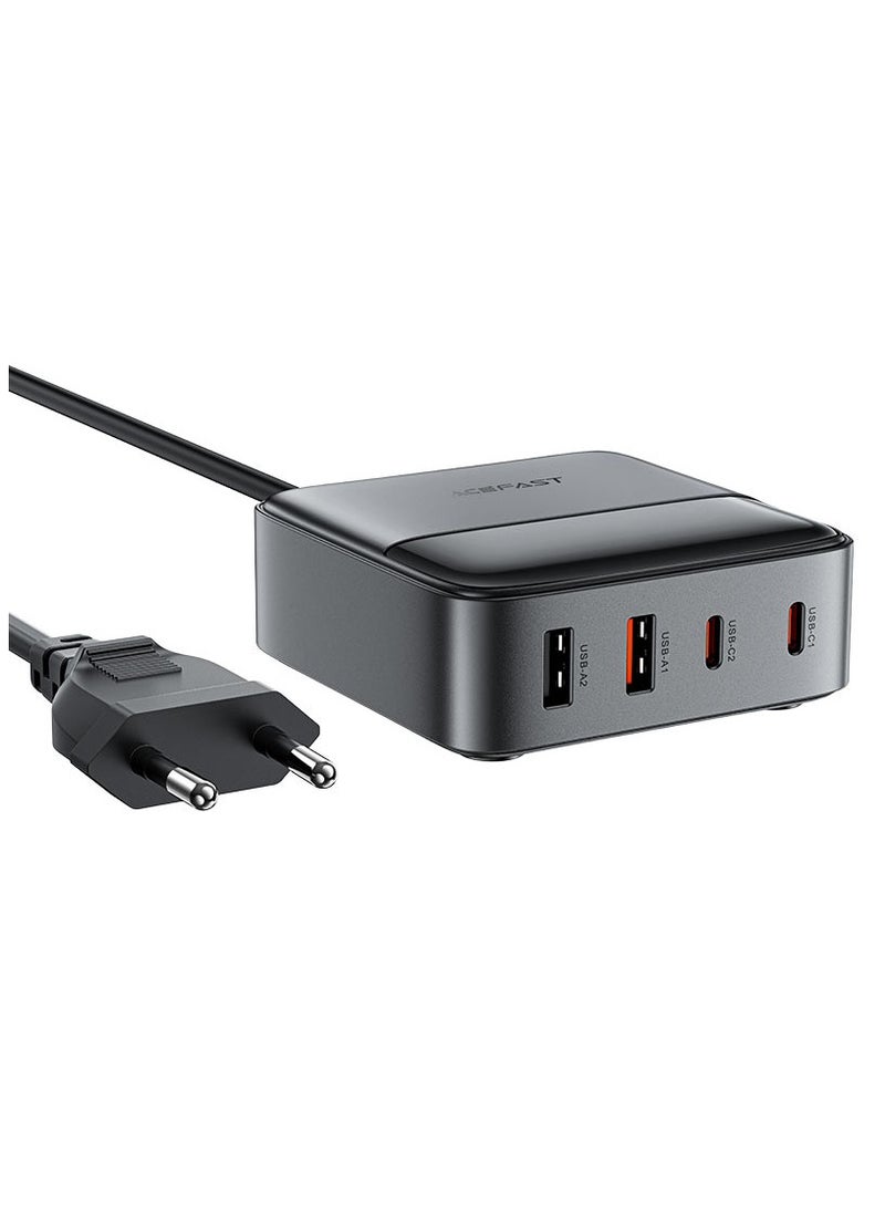 ACEFAST Desktop Power Station 65W  with LED Digital Display and 4 Power Outlets, Cable Length 1.5m (Black) - Image 3