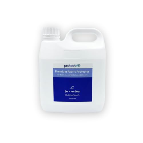 protectME Fabric Protector and Stain Resistant Spray - Upholstery Fabric Spray for Stain Guard for Carpet, Shoes, Couch, Sofa - Non Toxic, Water Based Furniture Protector - 84.5 Fl. Oz. - Image 1