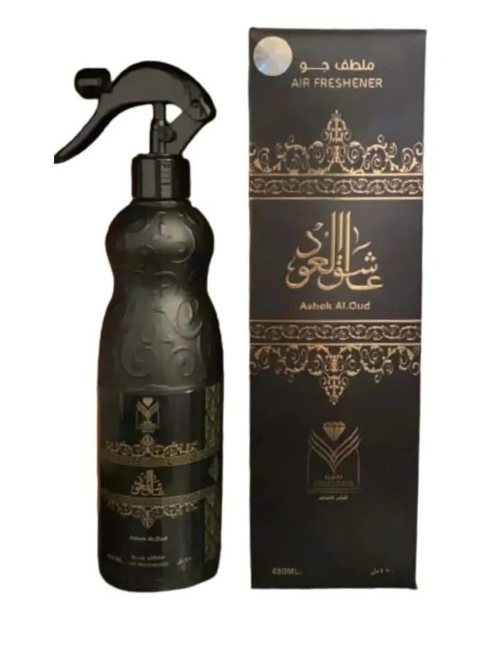 معطر منزل عاشق العود شفاف 480ملليلتر