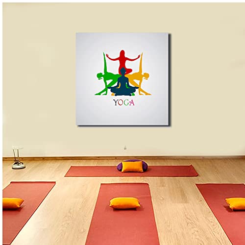 Sikhash Yoga Mudras (17 * 17 inch) Wall Sticker for Good Luck, Positive Vibe & Energy | HD Printed Sticker Poster For Living Room, Gym, Yoga Class | Waterproof, Versatile & Reusable - Image 2